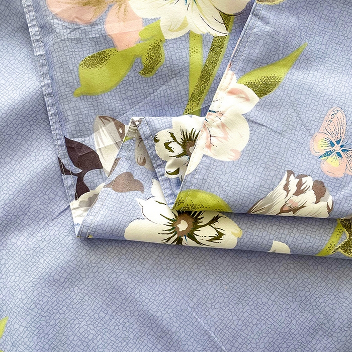 91家纺网 家纺一手货源 找家纺 梵巢家纺 芦荟棉被套，被罩化纤被套淡雅花姿