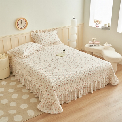 恒爱家纺 2024新款全棉甜美少女单床盖君忆流年