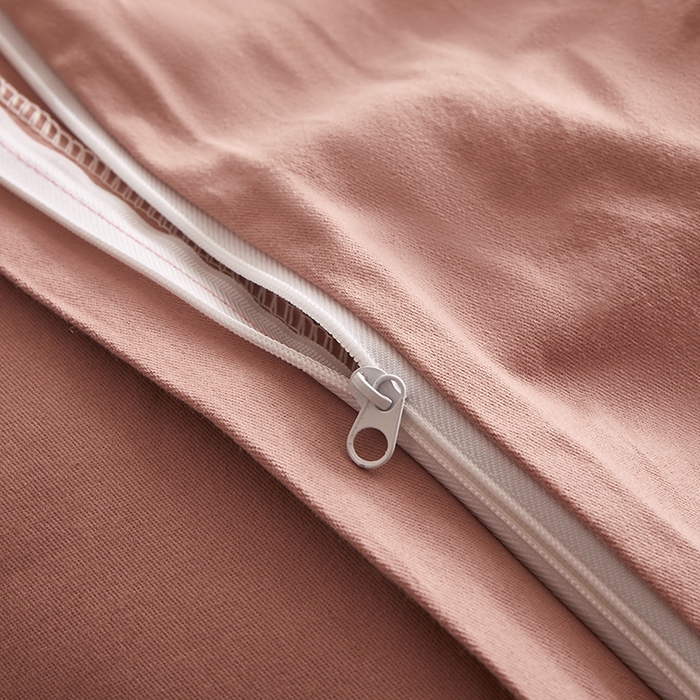 91家纺网 家纺一手货源 找家纺 2024秋季纯色32*21纯色加厚超柔全棉磨毛系列--被套 浅豆沙