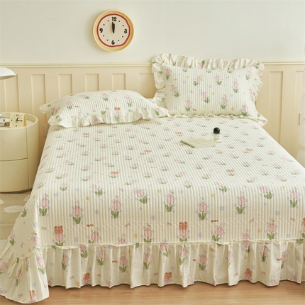 91家纺网 家纺一手货源 找家纺 （总）恒爱家纺 2024新款全棉甜美少女单床盖