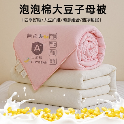 91家纺网 家纺一手货源 找家纺 （总）天瑜家纺 2024新款A类泡泡棉子母被冬被春秋被