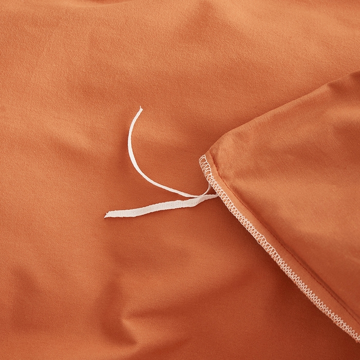 91家纺网 家纺一手货源 找家纺 2024秋季纯色32*21纯色加厚超柔全棉磨毛系列--被套 奶油橘