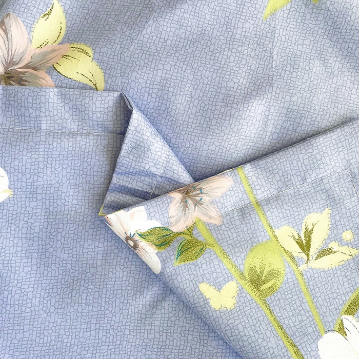 91家纺网 家纺一手货源 找家纺 梵巢家纺 芦荟棉三四件套，床单，被套，枕套化纤四件套淡雅花姿