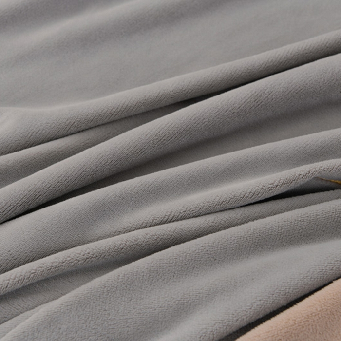 91家纺网 家纺一手货源 找家纺 氧家 2024新款宽边撞色对角牛奶绒绣花四件套--典雅 典雅-高级灰