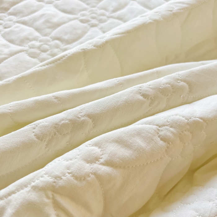 91家纺网 家纺一手货源 找家纺 （总）罗艺轩 2024新款公主风水洗棉夹棉床裙款四件套-花蔓