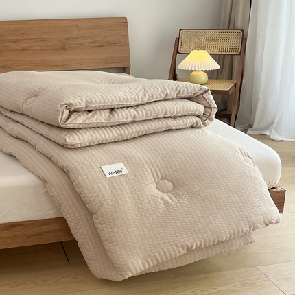 91家纺网 家纺一手货源 找家纺 （总）U被家纺 2025新款糯糯棉日式保暖冬被被子被芯