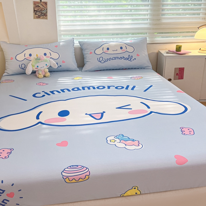 91家纺网 家纺一手货源 找家纺 金爱家 2024新款40s全棉大阪三丽鸥单品系列 M-开心玉桂狗