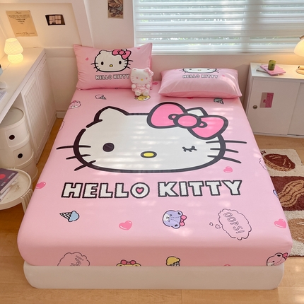 91家纺网 家纺一手货源 找家纺 金爱家 2024新款40s全棉大阪三丽鸥单品系列 M-甜甜kt