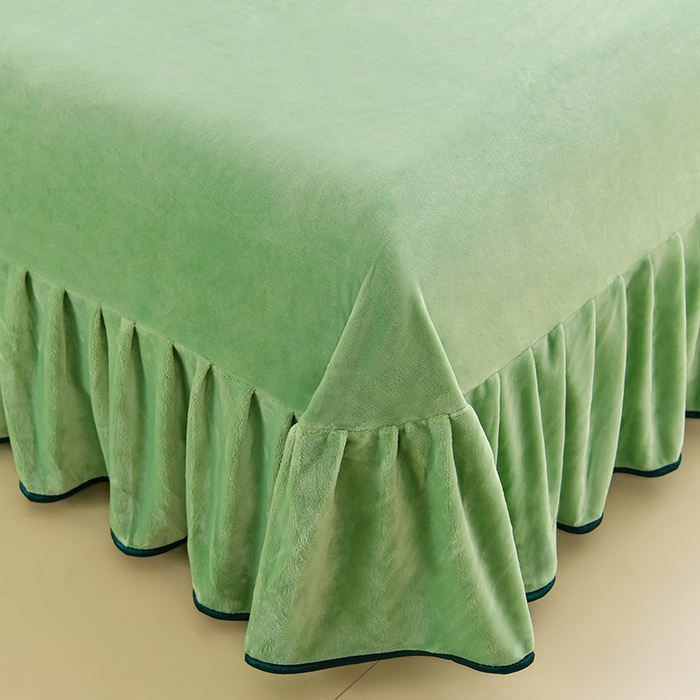 91家纺网 家纺一手货源 找家纺 沐妍家纺 2025新款8斤加厚保暖金貂绒牛奶绒印花四件套 绽放