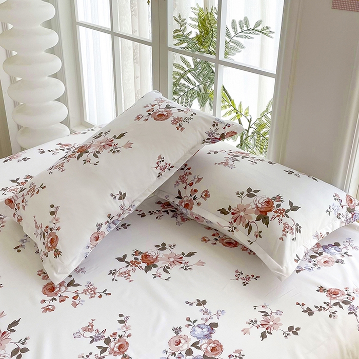 91家纺网 家纺一手货源 找家纺 梵巢家纺 2025新款加厚芦荟棉床单磨毛化纤床单浪漫庄园