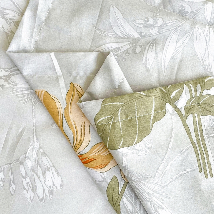 91家纺网 家纺一手货源 找家纺 梵巢家纺 芦荟棉三四件套，床单，被套，枕套化纤四件套浅浅花香