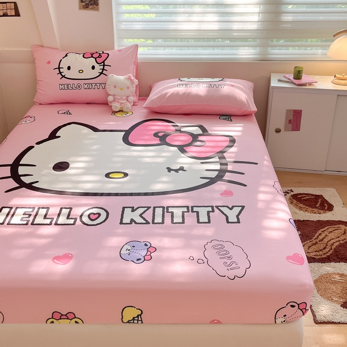 91家纺网 家纺一手货源 找家纺 金爱家 2024新款40s全棉大阪三丽鸥单品系列 M-甜甜kt