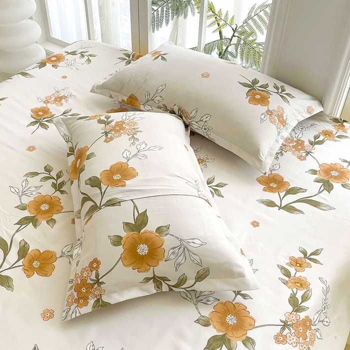 91家纺网 家纺一手货源 找家纺 梵巢家纺 2025新款加厚芦荟棉床单磨毛化纤床单初夏