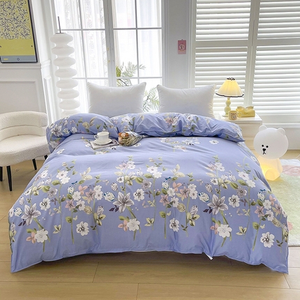 梵巢家纺 芦荟棉被套、被罩化纤被套淡雅花姿