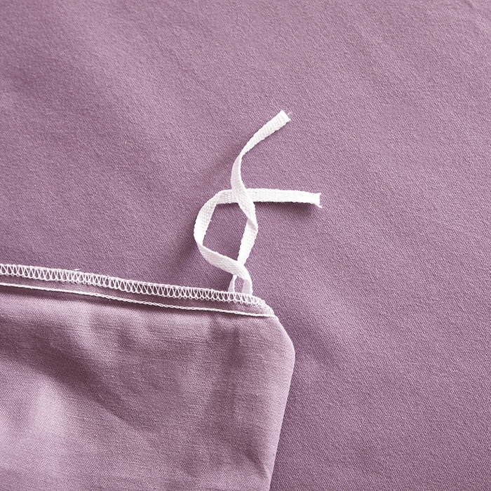 91家纺网 家纺一手货源 找家纺 2024秋季纯色32*21纯色加厚超柔全棉磨毛系列--被套 优雅紫