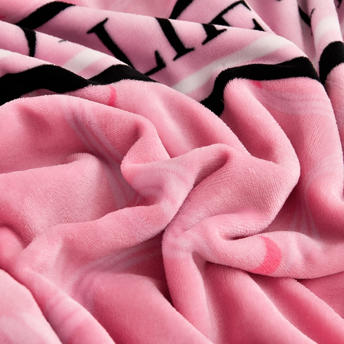 91家纺网 家纺一手货源 找家纺 沐妍家纺 2024新款7斤牛奶法莱绒金貂绒印花四件套 粉黛佳人