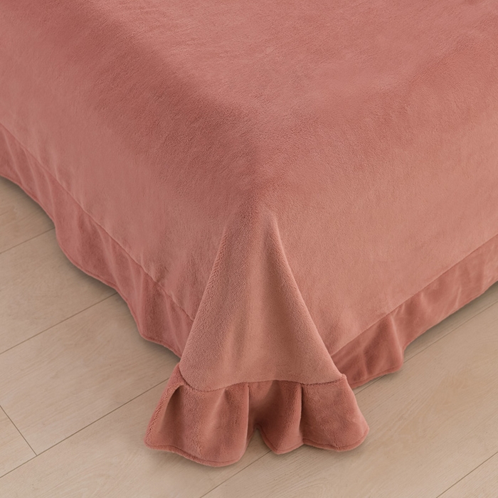 91家纺网 家纺一手货源 找家纺 氧家 2024新款韩版牛奶绒绣花四件套--蝶恋 羽蝶-豆沙