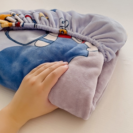 91家纺网 家纺一手货源 找家纺 （总）名兮 2024卡通时尚风高克重牛奶绒床笠