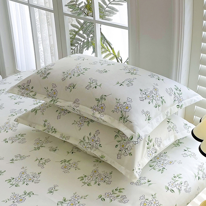 91家纺网 家纺一手货源 找家纺 梵巢家纺 芦荟棉三四件套，床单，被套，枕套化纤四件套茉莉花开