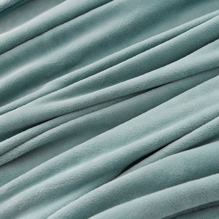 91家纺网 家纺一手货源 找家纺 氧家 2024新款宽边撞色对角牛奶绒绣花四件套--花颜对角 花韵-草绿