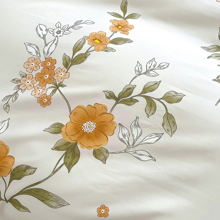 91家纺网 家纺一手货源 找家纺 梵巢家纺 2025新款芦荟棉四件套和单品印花四件套 床笠款四件套初夏