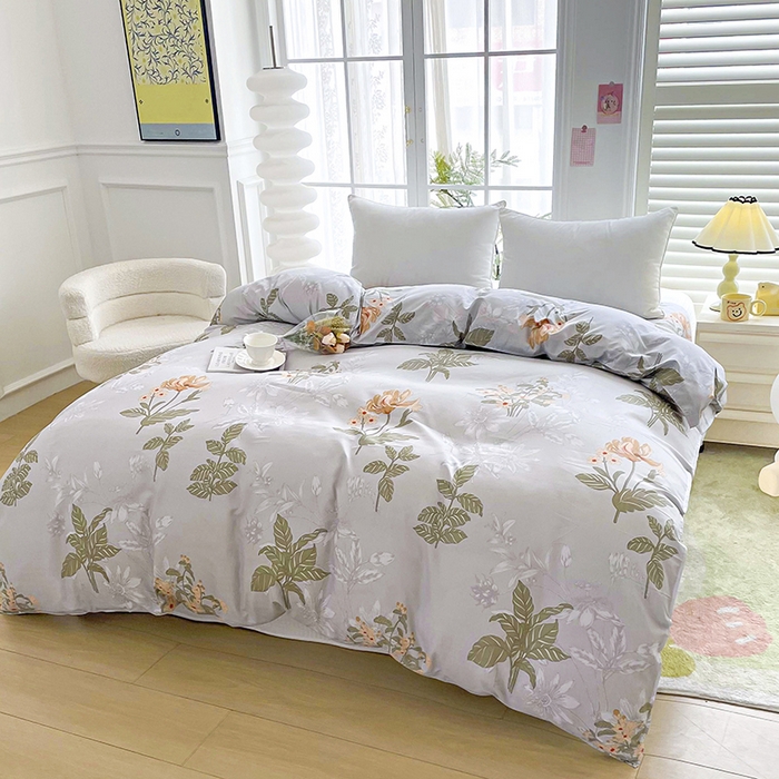 91家纺网 家纺一手货源 找家纺 梵巢家纺 芦荟棉被套，被罩化纤被套浅浅花香