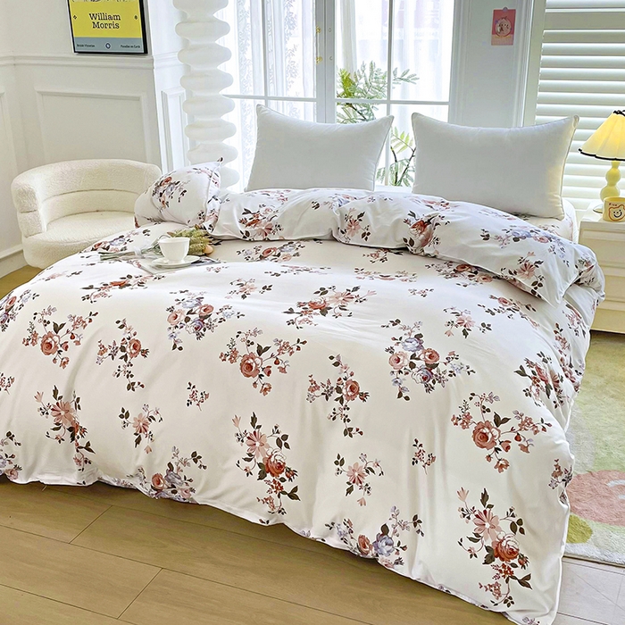 91家纺网 家纺一手货源 找家纺 梵巢家纺 芦荟棉被套，被罩化纤被套浪漫庄园