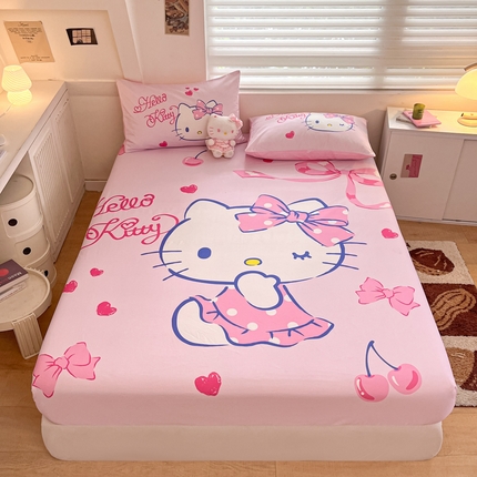 91家纺网 家纺一手货源 找家纺 金爱家 2024新款40s全棉大阪三丽鸥单品系列 M-俏皮kt