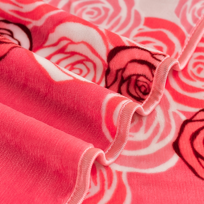 91家纺网 家纺一手货源 找家纺 沐妍家纺 2024新款7斤牛奶法莱绒金貂绒印花四件套 爱的花海