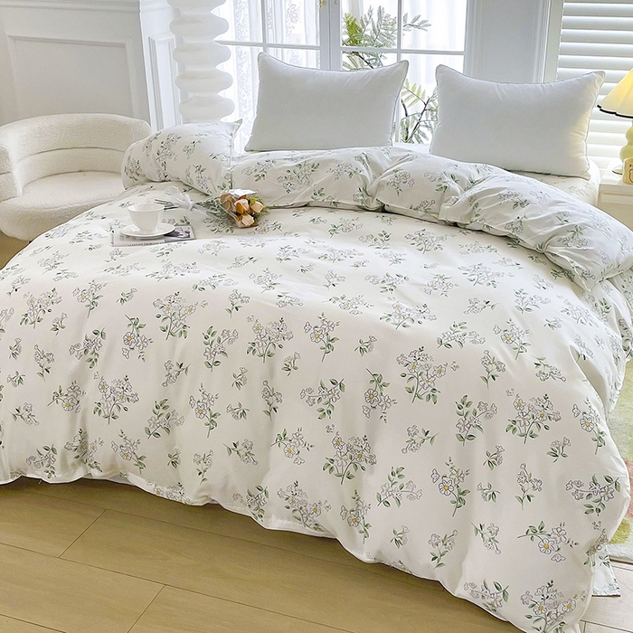 91家纺网 家纺一手货源 找家纺 梵巢家纺 芦荟棉被套，被罩化纤被套茉莉花开