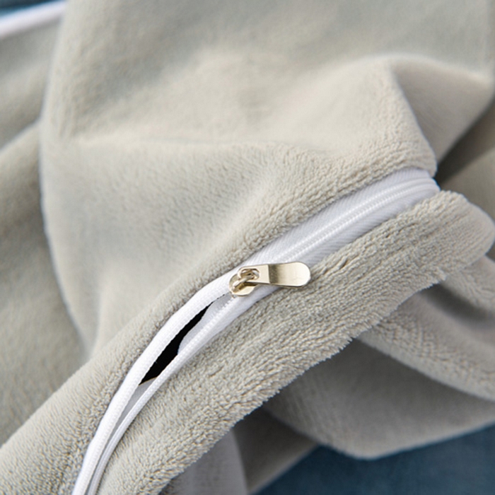 91家纺网 家纺一手货源 找家纺 （总）氧家 2024新款宽边撞色对角牛奶绒绣花四件套--优雅