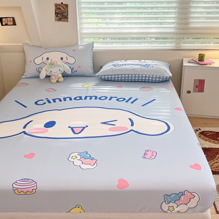 91家纺网 家纺一手货源 找家纺 金爱家 2024新款40s全棉大阪三丽鸥单品系列 M-开心玉桂狗