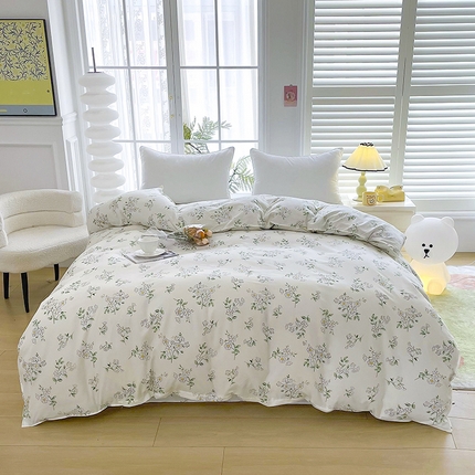 梵巢家纺 芦荟棉被套、被罩化纤被套茉莉花开