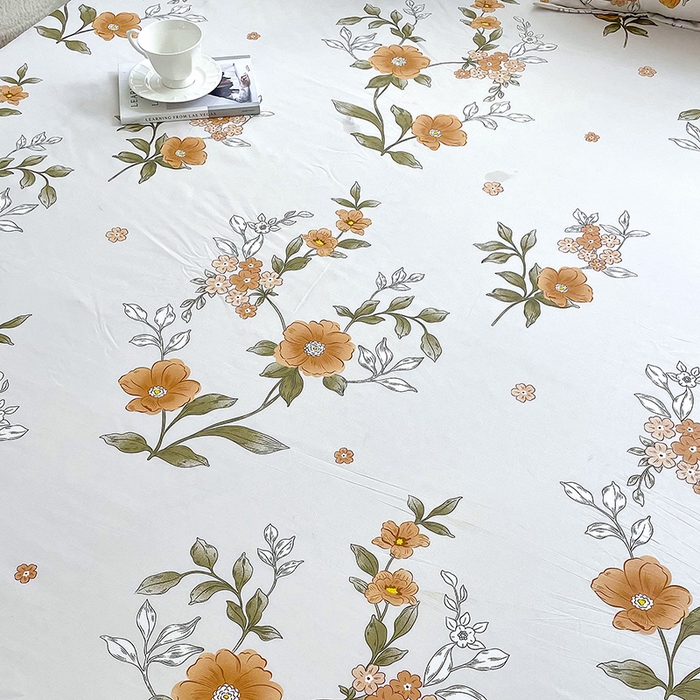 91家纺网 家纺一手货源 找家纺 梵巢家纺 芦荟棉床笠单床笠，外贸跨境单床笠磨毛床笠印花床笠床笠三件套初夏