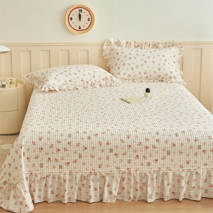 91家纺网 家纺一手货源 找家纺 （总）恒爱家纺 2024新款全棉甜美少女单床盖