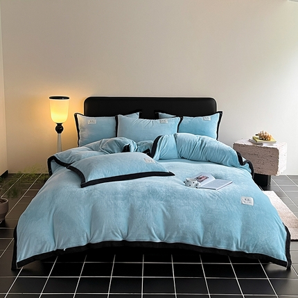 91家纺网 家纺一手货源 找家纺 （总）红嘴企鹅 2025新款北欧良品牛奶绒四件套