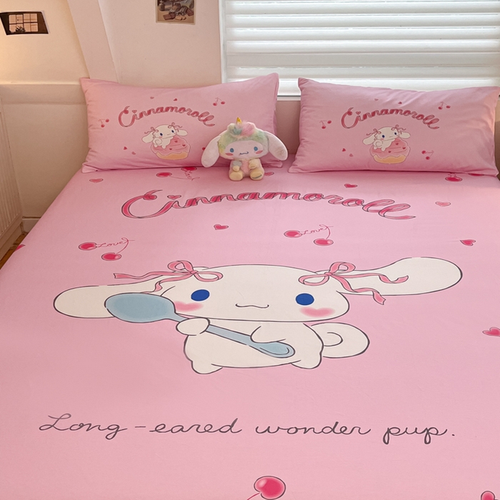 91家纺网 家纺一手货源 找家纺 金爱家 2024新款40s全棉大阪三丽鸥单品系列 M-淘气玉桂狗