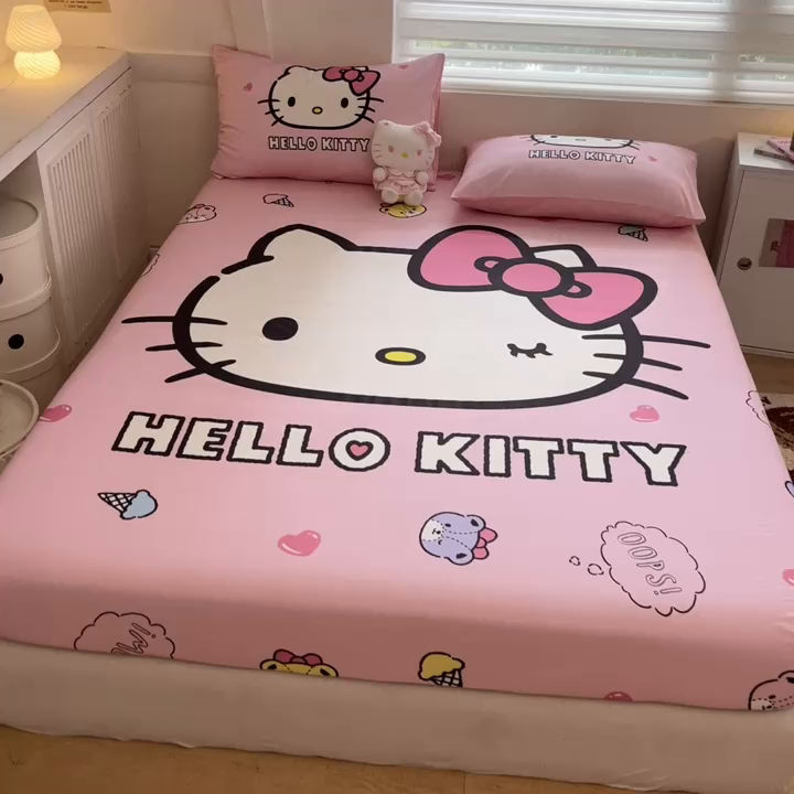 91家纺网 家纺一手货源 找家纺 金爱家 2024新款40s全棉大阪三丽鸥单品系列 M-甜甜kt