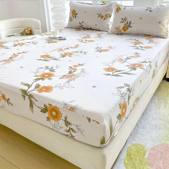 91家纺网 家纺一手货源 找家纺 梵巢家纺 芦荟棉床笠单床笠，外贸跨境单床笠磨毛床笠印花床笠床笠三件套初夏