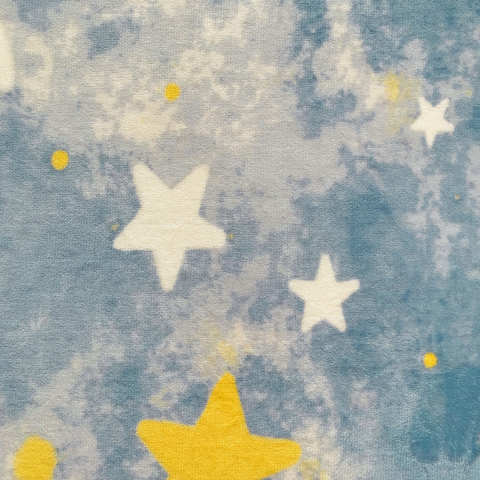 91家纺网 家纺一手货源 找家纺 名兮 2024卡通时尚风高克重牛奶绒床笠 满天星