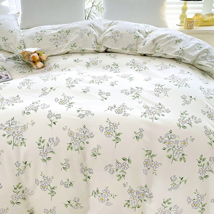 91家纺网 家纺一手货源 找家纺 梵巢家纺 芦荟棉被套，被罩化纤被套茉莉花开