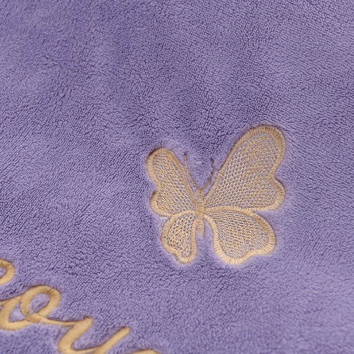 91家纺网 家纺一手货源 找家纺 氧家 2024新款韩版牛奶绒绣花四件套--蝶恋 羽蝶-熏韵紫