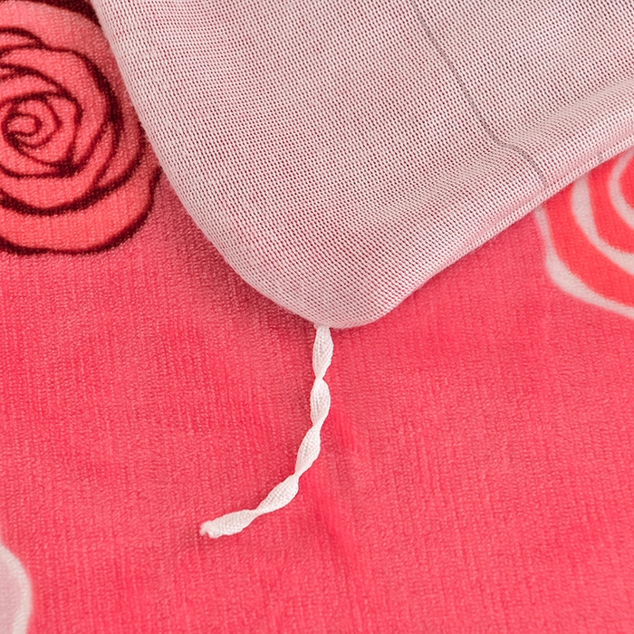 91家纺网 家纺一手货源 找家纺 沐妍家纺 2024新款7斤牛奶法莱绒金貂绒印花四件套 爱的花海