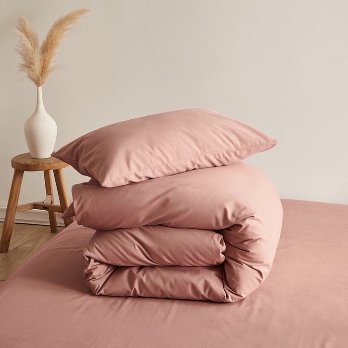 91家纺网 家纺一手货源 找家纺 2024秋季纯色32*21纯色加厚超柔全棉磨毛系列--被套 浅豆沙