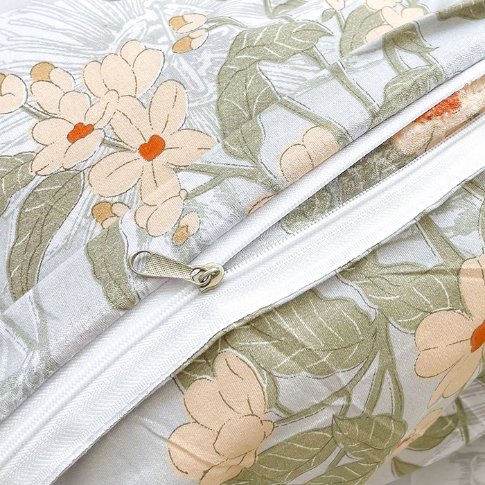 91家纺网 家纺一手货源 找家纺 梵巢家纺 芦荟棉三四件套，床单，被套，枕套化纤四件套浅浅花香