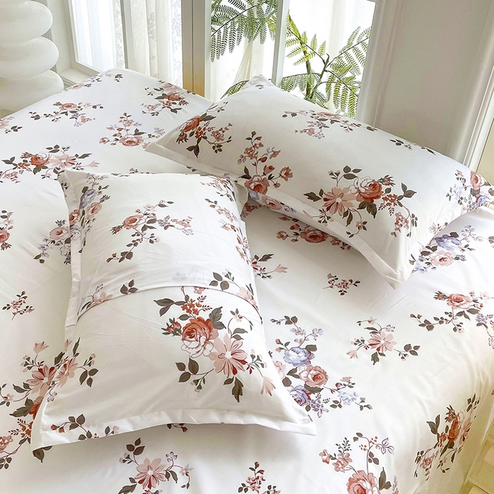 91家纺网 家纺一手货源 找家纺 梵巢家纺 芦荟棉三四件套，床单，被套，枕套化纤四件套浪漫庄园