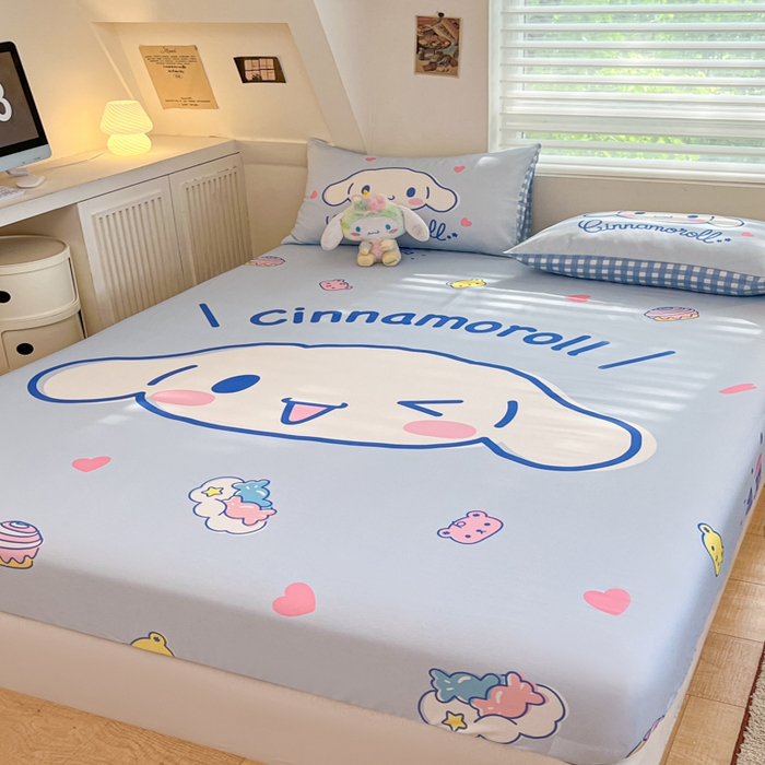 91家纺网 家纺一手货源 找家纺 金爱家 2024新款40s全棉大阪三丽鸥单品系列 M-开心玉桂狗