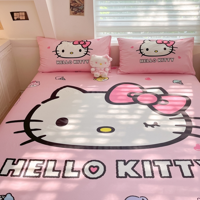 91家纺网 家纺一手货源 找家纺 金爱家 2024新款40s全棉大阪三丽鸥单品系列 M-甜甜kt