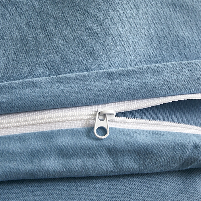 91家纺网 家纺一手货源 找家纺 2024秋季纯色32*21纯色加厚超柔全棉磨毛系列--被套 爵士蓝