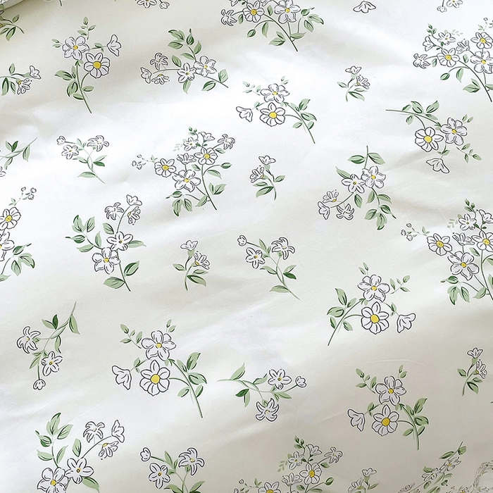 91家纺网 家纺一手货源 找家纺 梵巢家纺 芦荟棉三四件套，床单，被套，枕套化纤四件套茉莉花开